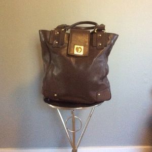 Banana Republic brown leather tote